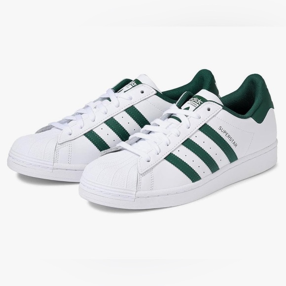 adidas Originals Other - Adidas Original Superstar Shoes In White & Green - Boys Size 5.5
